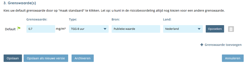 Versies maken van componenten, producten en risicobeoordelingen in Stoffenmanager®